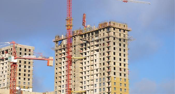 ЖК Оранж парк, 2-й корпус, вид с улицы Строителей Квартирный контроль
