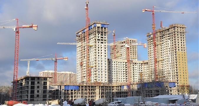 ЖК Оранж парк, 3-й и 2-й корпус, вид с улицы Строителей Квартирный контроль