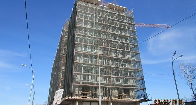 ЖК Янтарь-Apartments (Комплекс апартаментов Янтарь-Apartments), фасадные работы - вид с Левобережной улицы, фото 1 Квартирный контроль
