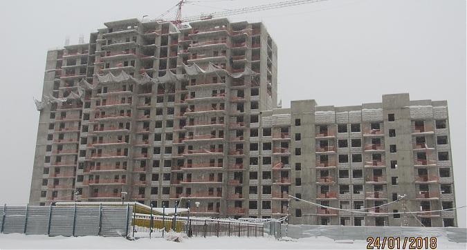 ЖК Новокосино 2, 16-й корпус, монолитные работы, выкладка наружных стен - вид с Юбилейного проспекта, фото 1 Квартирный контроль