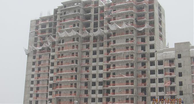 ЖК Новокосино 2, 16-й корпус, монолитные работы, выкладка наружных стен - вид с Юбилейного проспекта, фото 2 Квартирный контроль