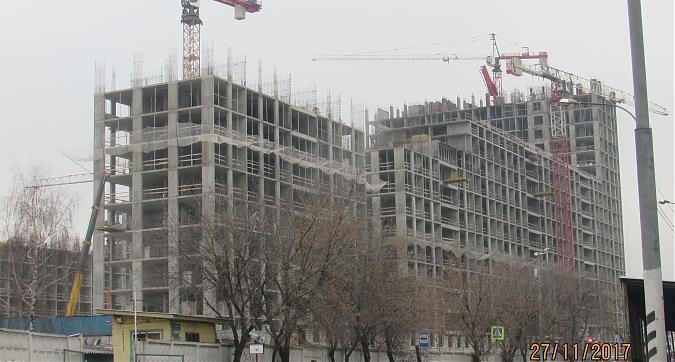 ЖК Green Park (ЖК Грин Парк), корпус 3, монолитные работы - вид с Олонецкой улицы на строительство, фото 1 Квартирный контроль
