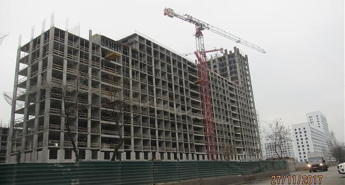 ЖК Green Park (ЖК Грин Парк), корпус 3, монолитные работы - вид с Олонецкой улицы на строительство, фото 3 Квартирный контроль