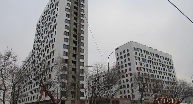 ЖК Green Park (ЖК Грин Парк), корпус 2 - фасадные работы, вид с Олонецкой улицы Квартирный контроль