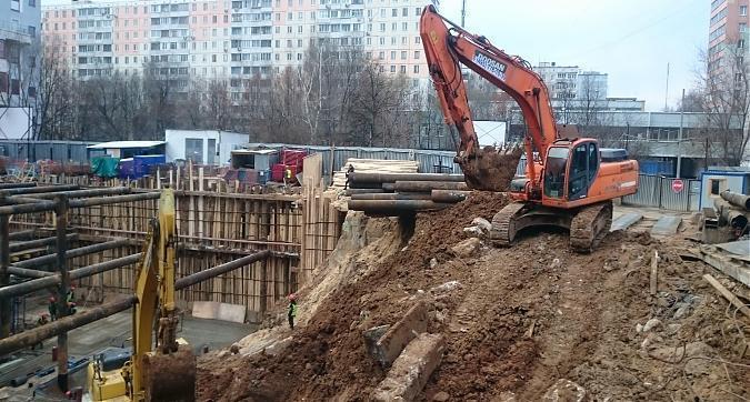 ЖК Дом на Абрамцевской, работы по обустройству котлована - вид с Абрамцевской улицы, фото 1 Квартирный контроль
