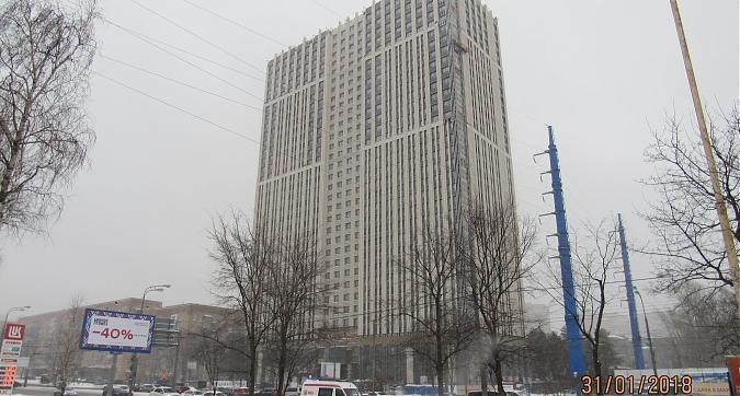 ЖК The MID, фасадные работы - вид с Ленинского проспекта, фото 6 Квартирный контроль