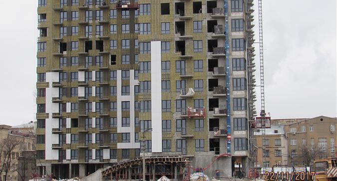 ЖК Петр 1, фасадные работы - вид на 1-й корпус с проезда Завода Серп и Молот, фото 2 Квартирный контроль