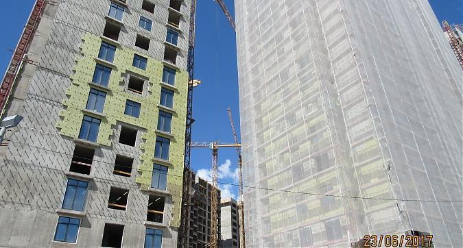 ЖК Only (Квартал ОНЛИ)- вид на 3-й и 2-й корпуса с Заречной улицы Квартирный контроль