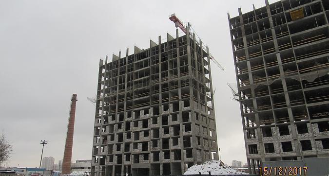ЖК Green Park (ЖК Грин Парк), корпус 3, монолитные работы - вид с Олонецкой улицы на строительство, фото 1 Квартирный контроль