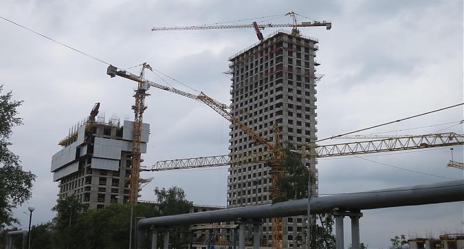 ЖК Level Амурская, монолитные работы - вид с Амурской улицы, фото 1 Квартирный контроль