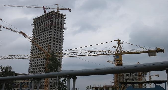 ЖК Level Амурская, монолитные работы - вид с Амурской улицы, фото 2 Квартирный контроль
