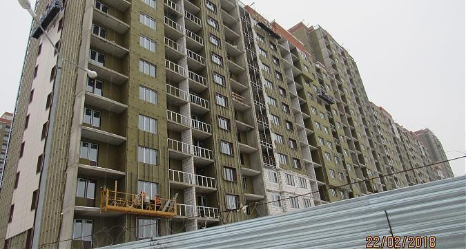 ЖК Новогиреевский, 1-й корпус - фасадные работы, вид с улицы Строителей, фото 3 Квартирный контроль