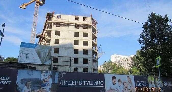 ЖК Лидер в Тушино(Лидер на Райниса), Монолитные работы - вид с бульвара Яна Райниса фото 2 Квартирный контроль
