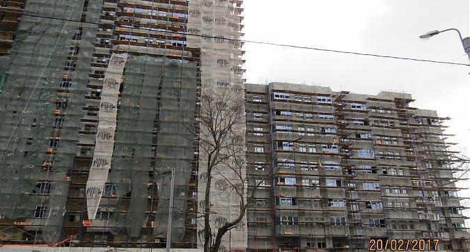 ЖК  Донской Олимп - вид с 1-го Рощинского проезда на корпус А Квартирный контроль