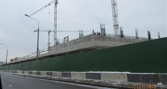 ЖК Парк Легенд - монолитные работы, вид с Проектируемого проезда №7020 Квартирный контроль
