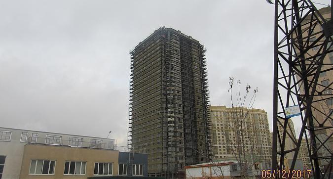ЖК Мосфильмовский, 13-й корпус - отделочные работы, вид с Мосфильмовской улицы, фото 1 Квартирный контроль