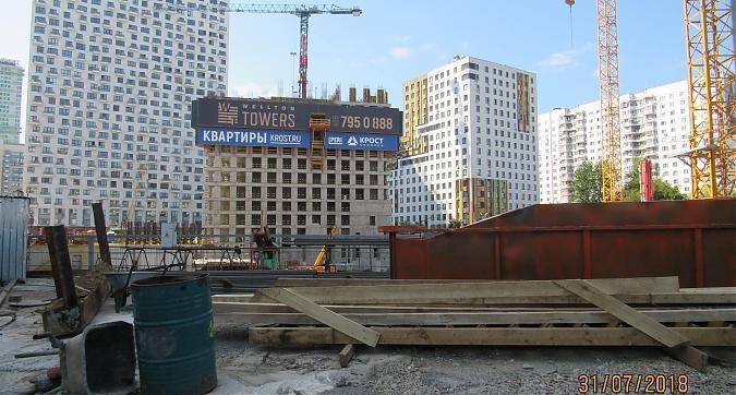 ЖК Wellton Park (Велтон Парк), монолитные работы -вид на 11 корпус со двора, фото 7 Квартирный контроль