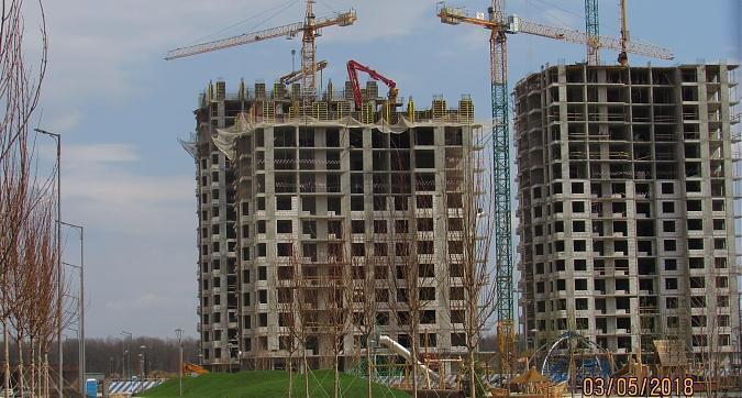 ЖК Первый Московский, 30-й и 29-й корпуса, монолитные работы - вид с улицы Атласова, фото 1 Квартирный контроль