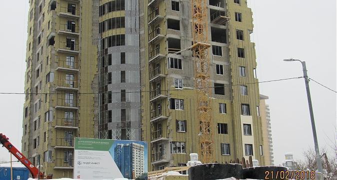 ЖК Дом в Олимпийской деревне, фасадные работы - вид с проезда Олимпийской деревни, фото 5 Квартирный контроль