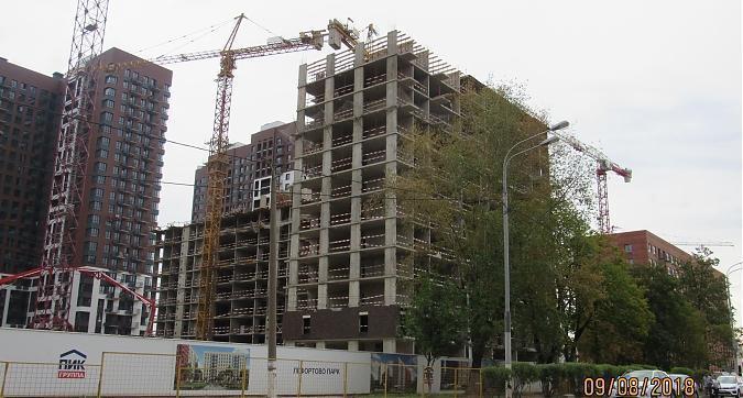 ЖК Лефортово Парк, 6-й корпус - монолитные работы, вид с проезда Завода Серп и Молот Квартирный контроль