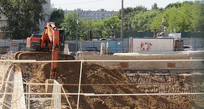 ЖК "Дом на Вешняковской" (Вешняковская, 18), работа по обустройству котлована - вид со стороны Молдагуловой улицы, фото 1 Квартирный контроль