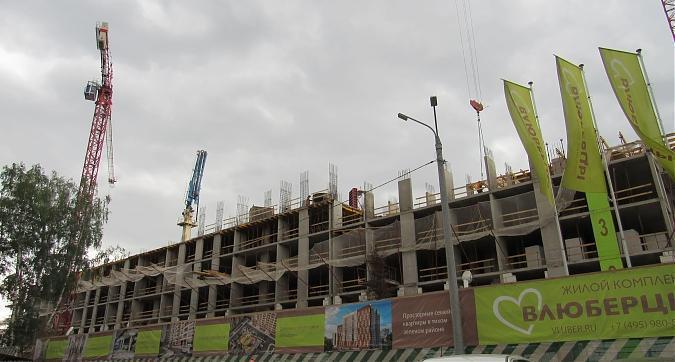 ЖК ВЛЮБЕРЦЫ, 2-й корпус - монолитные работы, вид со стороны Коммунистической улицы, фото 2 Квартирный контроль