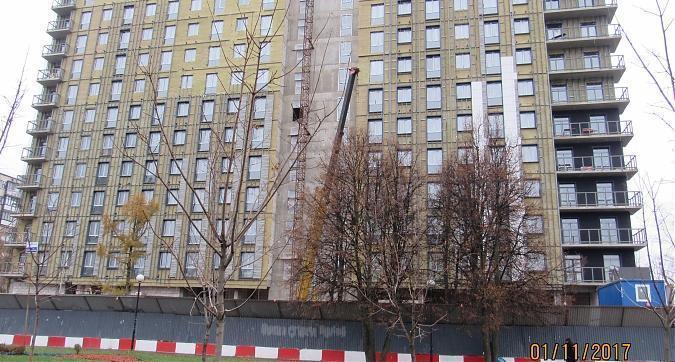 ЖК Дом 128 - фасадные работы, вид с Профсоюзной улицы, фото 2 Квартирный контроль