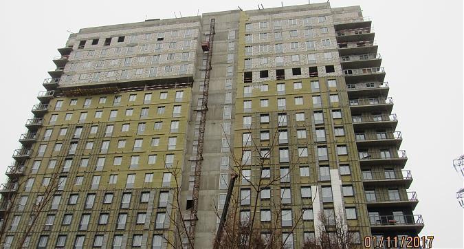 ЖК Дом 128 - фасадные работы, вид с Профсоюзной улицы, фото 3 Квартирный контроль