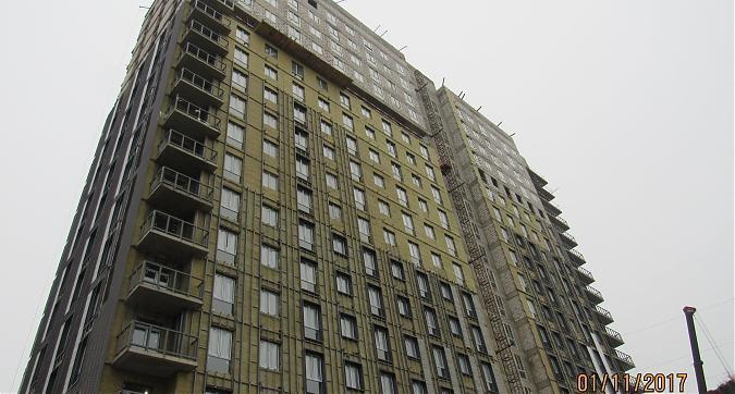 ЖК Дом 128 - фасадные работы, вид с Профсоюзной улицы, фото 4 Квартирный контроль
