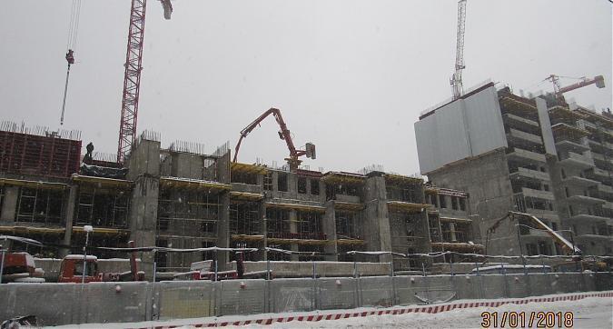ЖК Квартал 38А, корпус 2 - монолитные работы, вид с улицы Эльдара Рязанова, фото 2 Квартирный контроль