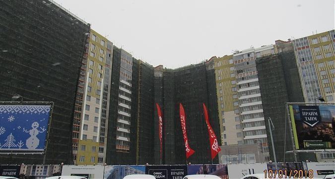 ЖК Прайм тайм - фасадные работы, вид с улицы Викторенко, фото 1 Квартирный контроль