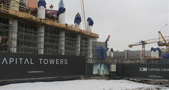ЖК Capital Towers (Капитал Тауэрс), монолитные работы, корпуса PARK TOWER, RIVER TOWER и CITY TOWER, вид с Краснопресненской набережной, фото - 9 Квартирный контроль
