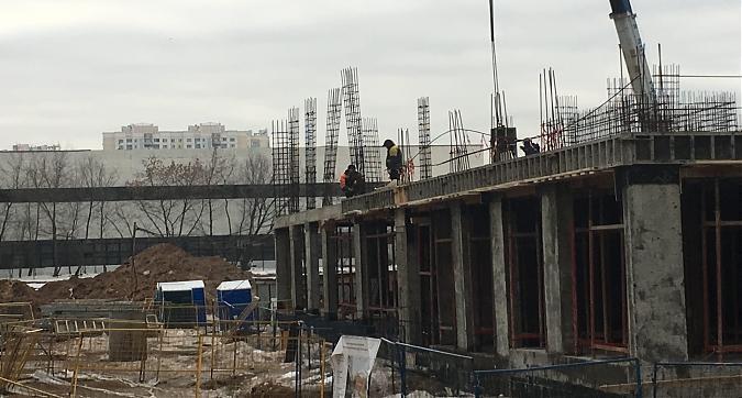 ЖК Кварталы 21/19 - строительство детского сада, вид с Проектируемого проезда №2282 Квартирный контроль