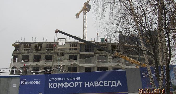 ЖК Вавилова 69, монолитные работы - вид со стороны улицы Вавилова, фото 2 Квартирный контроль