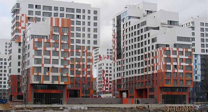 ЖК Ривер парк, 6-й корпус, фасадные работы - вид с Нагатинского затона Квартирный контроль