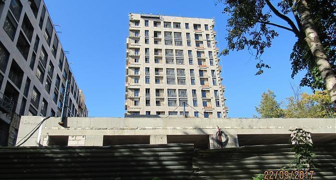 ЖК Гришина,16 (Level Кутузовский), корпус А, облицовочные работы - вид со двора, фото 2 Квартирный контроль