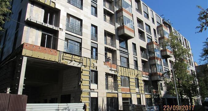 ЖК Гришина,16 (Level Кутузовский), корпус Б- облицовочные работы, вид с улицы Гришина, фото 5 Квартирный контроль