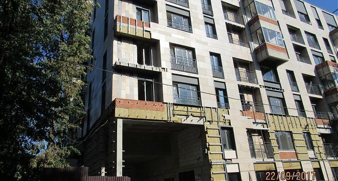 ЖК Гришина,16 (Level Кутузовский), корпус Б- облицовочные работы, вид с улицы Гришина, фото 6 Квартирный контроль