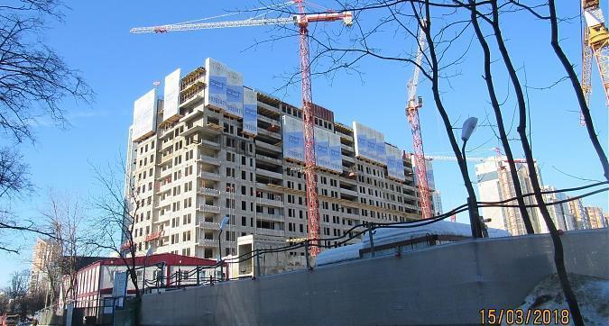 ЖК Квартал 38А, 1-й корпус - монолитные работы, вид с улицы Эльдара Рязанова, фото 1 Квартирный контроль