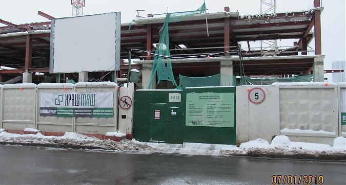 ЖК Поклонная 9, вид с Поклонной улицы, монолитные работы, фото - 1 Квартирный контроль