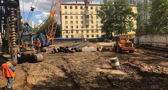 ЖК Атлас-дом. Лидер в Садовниках, подготовка к котлованным работам - вид с Нагатинской улицы, фото 2 Квартирный контроль