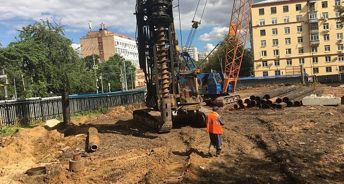 ЖК Атлас-дом. Лидер в Садовниках, подготовка к котлованным работам - вид с Нагатинской улицы, фото 3 Квартирный контроль