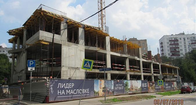 ЖК Васнецов Дом. Лидер на Масловке, монолитные работы - вид с улицы Мишина, фото 4 Квартирный контроль