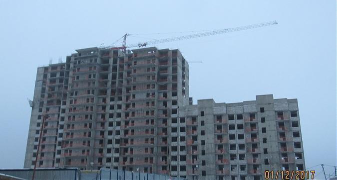 ЖК Новокосино 2, 16-й корпус, монолитные работы, выкладка наружных стен - вид с Юбилейного проспекта, фото 1 Квартирный контроль