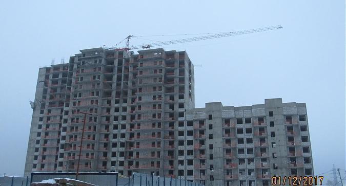 ЖК Новокосино 2, 16-й корпус, монолитные работы, выкладка наружных стен - вид с Юбилейного проспекта, фото 3 Квартирный контроль