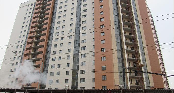 Вид с Краснобогатырской улицы на жилой комплекс Яуза Парк Квартирный контроль