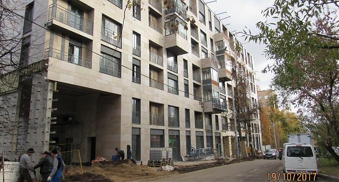 ЖК Гришина,16 (Level Кутузовский), корпус Б - фасадные работы, вид с улицы Гришина, фото 2 Квартирный контроль