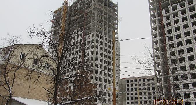 ЖК Береговой, вид с берегового проезда, монолитные работы, корпус 5, 7, фото -3 Квартирный контроль