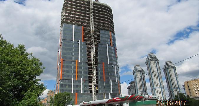 ЖК Мосфильмовская (Штаб-Квартира на Мосфильмовской) - вид с Мосфильмовской улицы Квартирный контроль