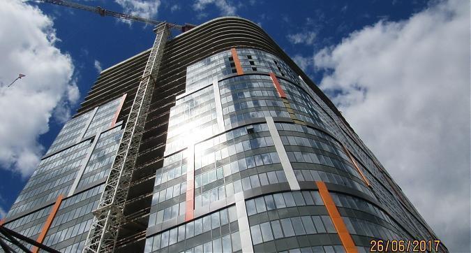 ЖК Мосфильмовская (Штаб-Квартира на Мосфильмовской) - вид с Мосфильмовской улицы Квартирный контроль